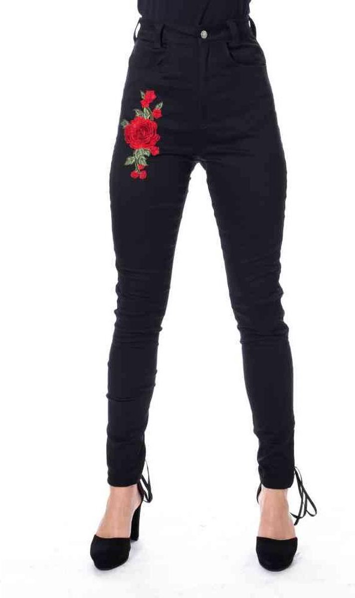 Vixxsin Skinny fit broek -Taille, 32 inch- RHIANNON Zwart