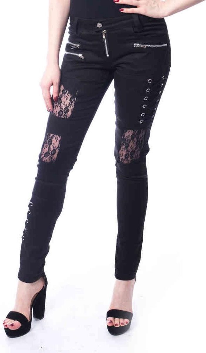 Vixxsin Skinny fit broek -Taille, 34 inch- ANOIR Zwart