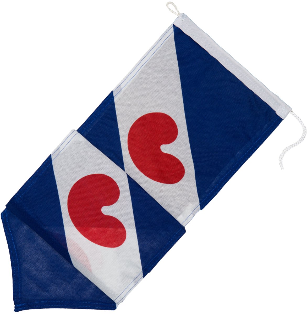 Friese wimpel Friesland 200cm zonder stokje - Premium kwaliteit - Provincie wimpel