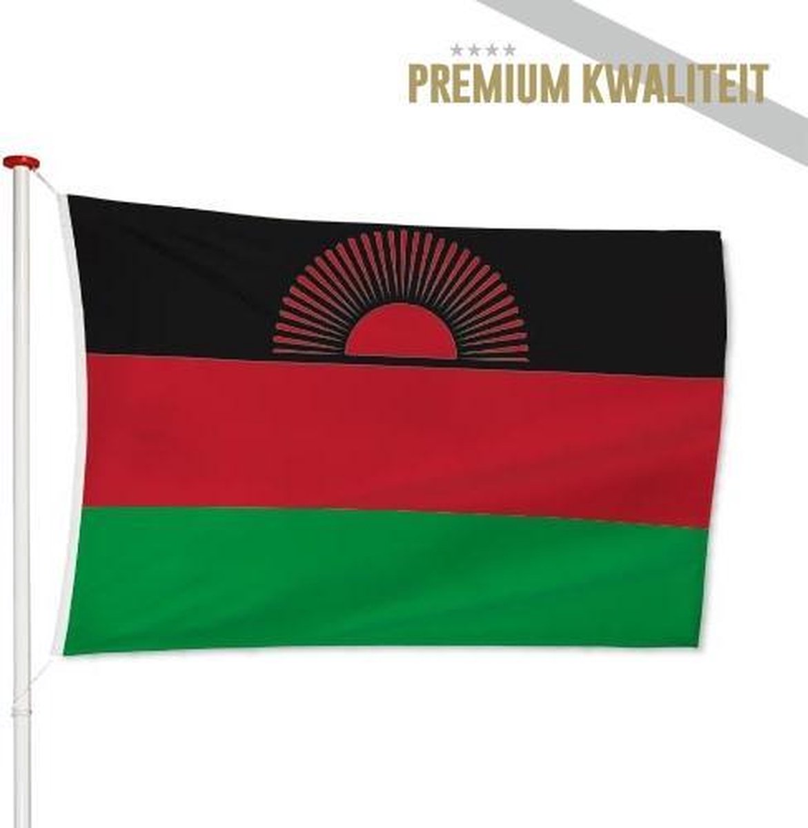 Malawische Vlag Malawi 100x150cm