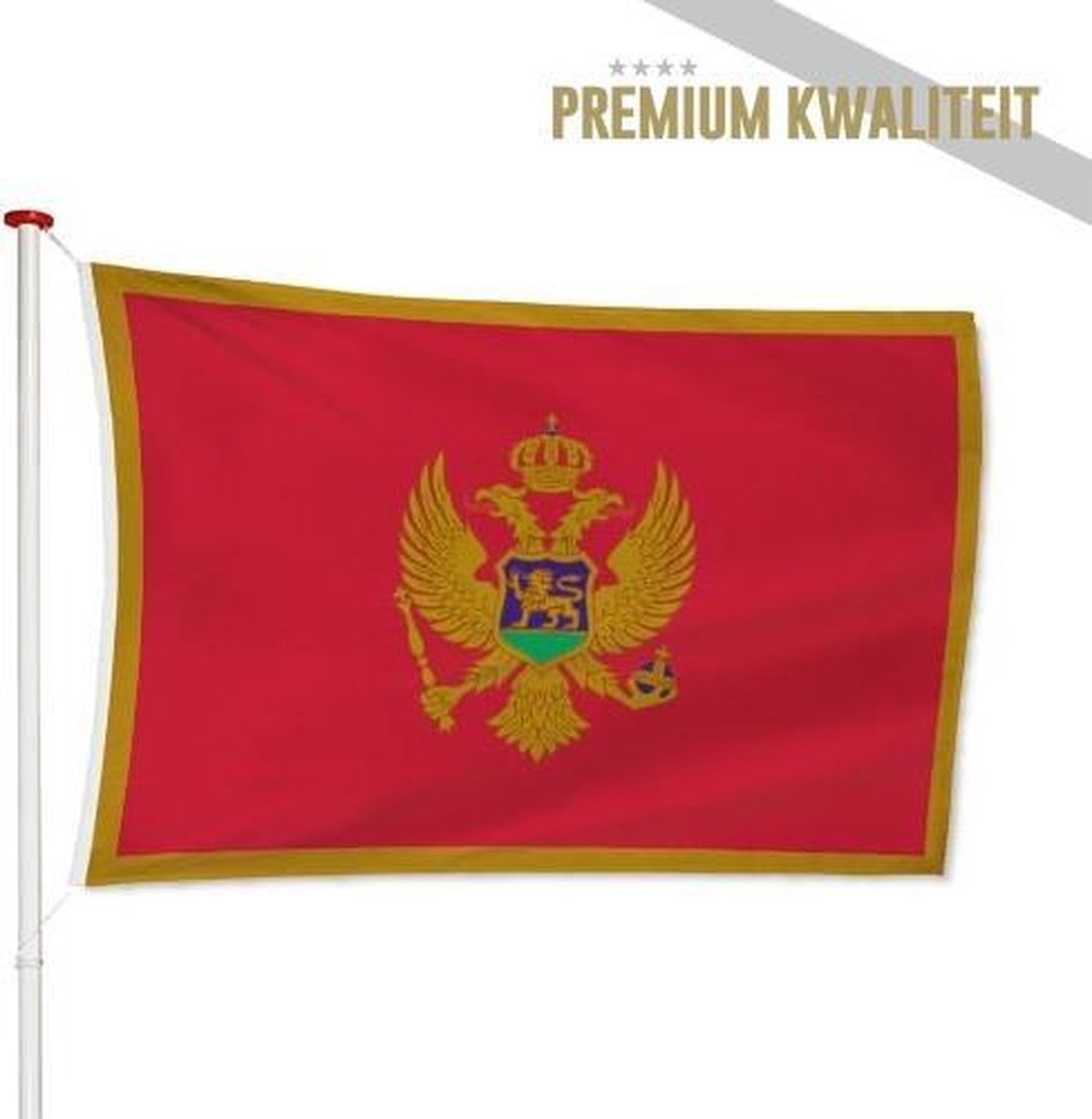 Montenegrijnse Vlag Montenegro 100x150cm