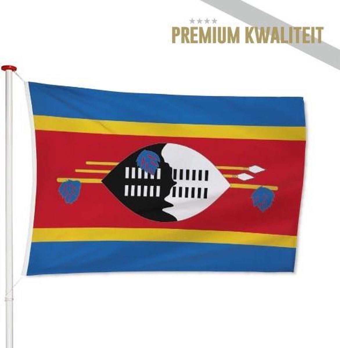 Swazische Vlag Swaziland 100x150cm