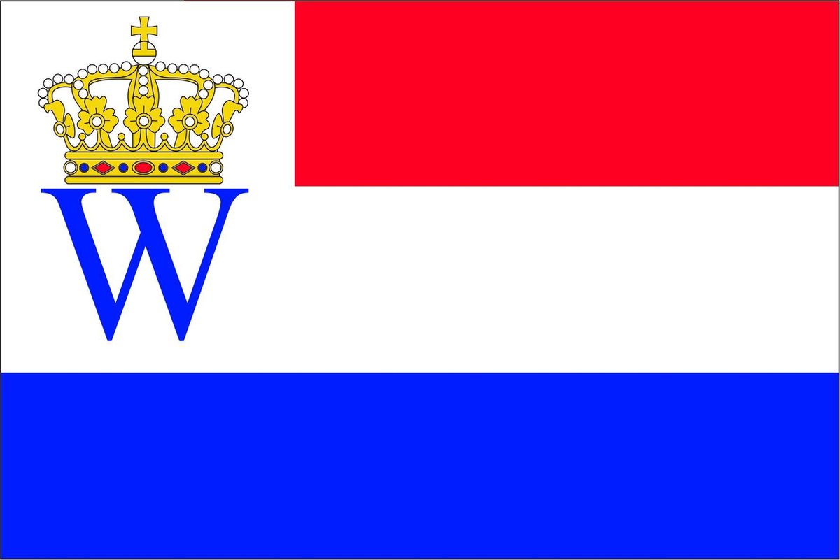 200 jaar Koninkrijk vlag 150x225cm