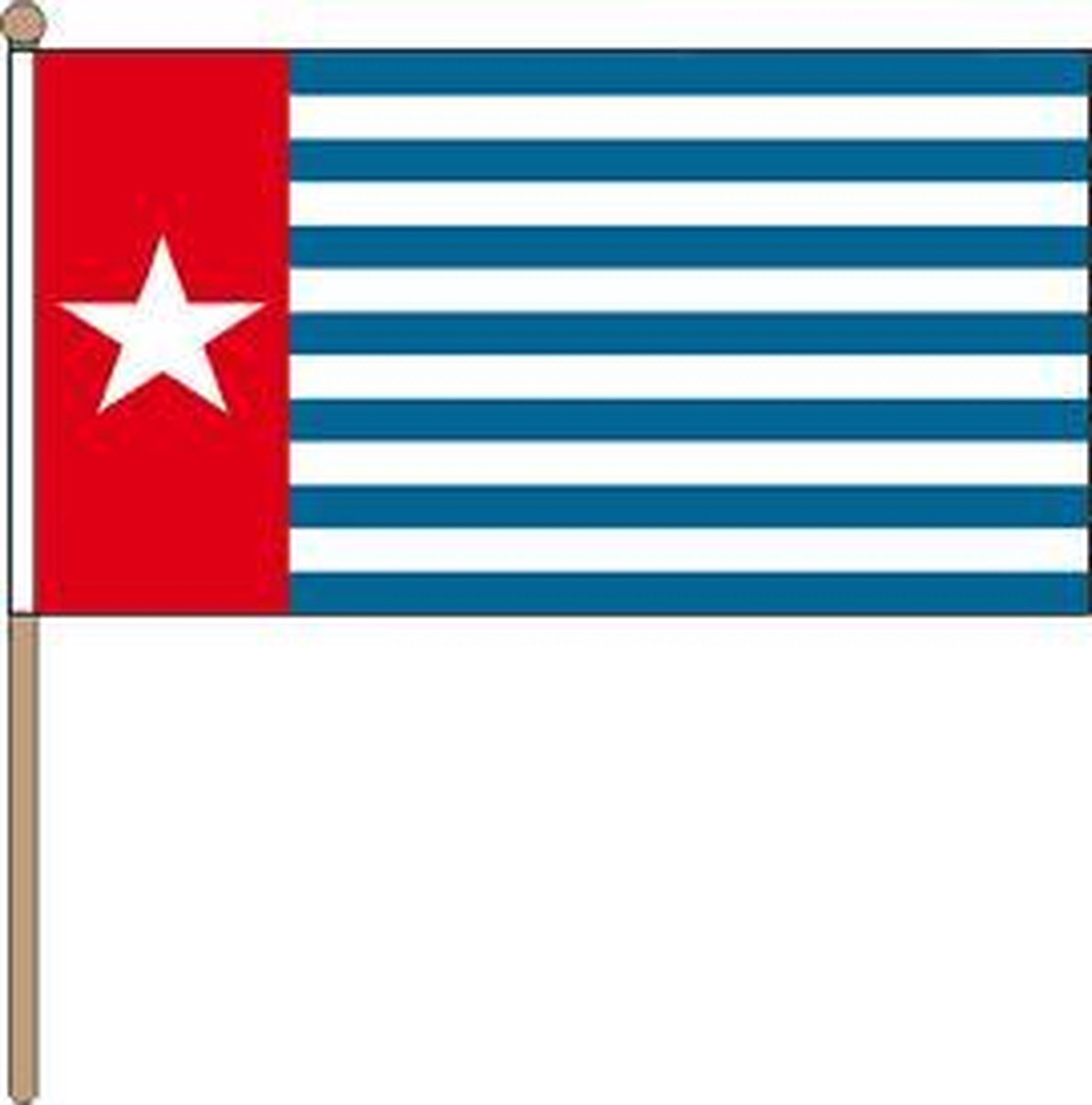 Autovlag west papua 30x45cm Papoea Morgenster