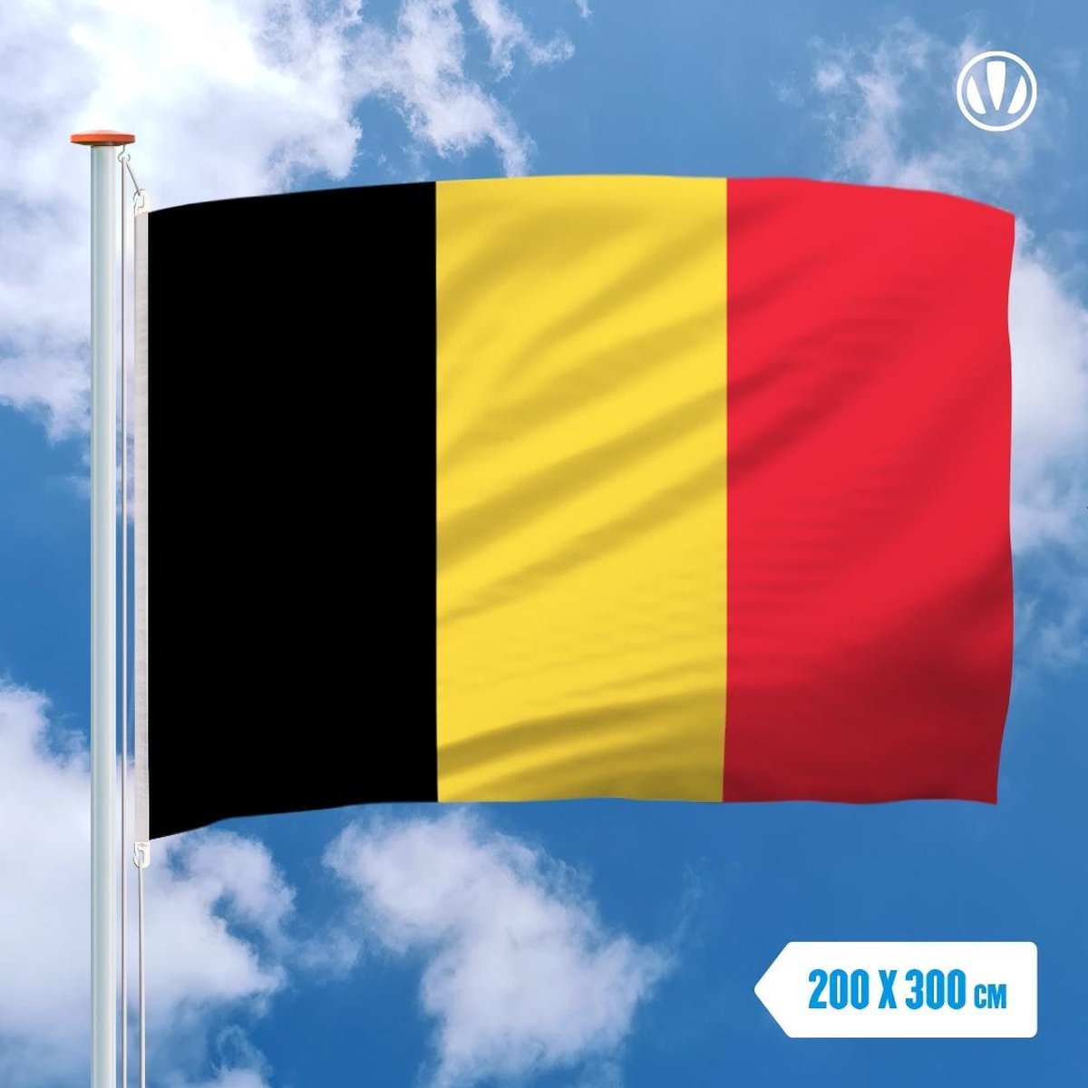 Belgische vlag 200x300cm