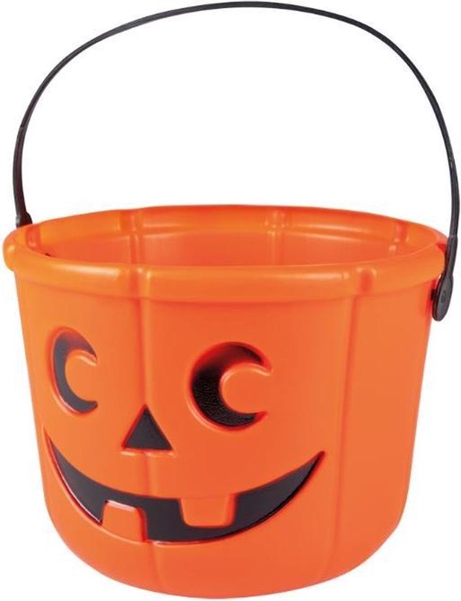 Halloween pompoen snoepemmer plastic