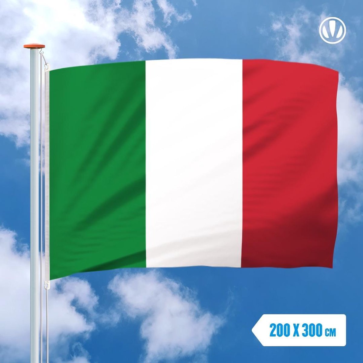 Italiaanse vlag 200x300cm