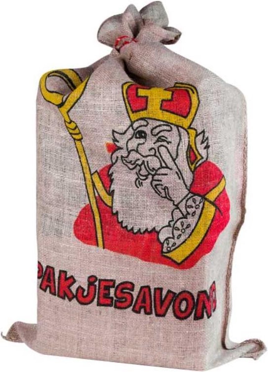 Jute zak van Sinterklaas