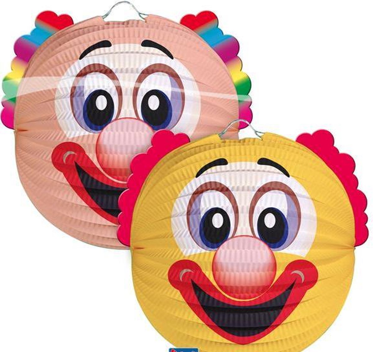 Lampion clown rond 26 cm