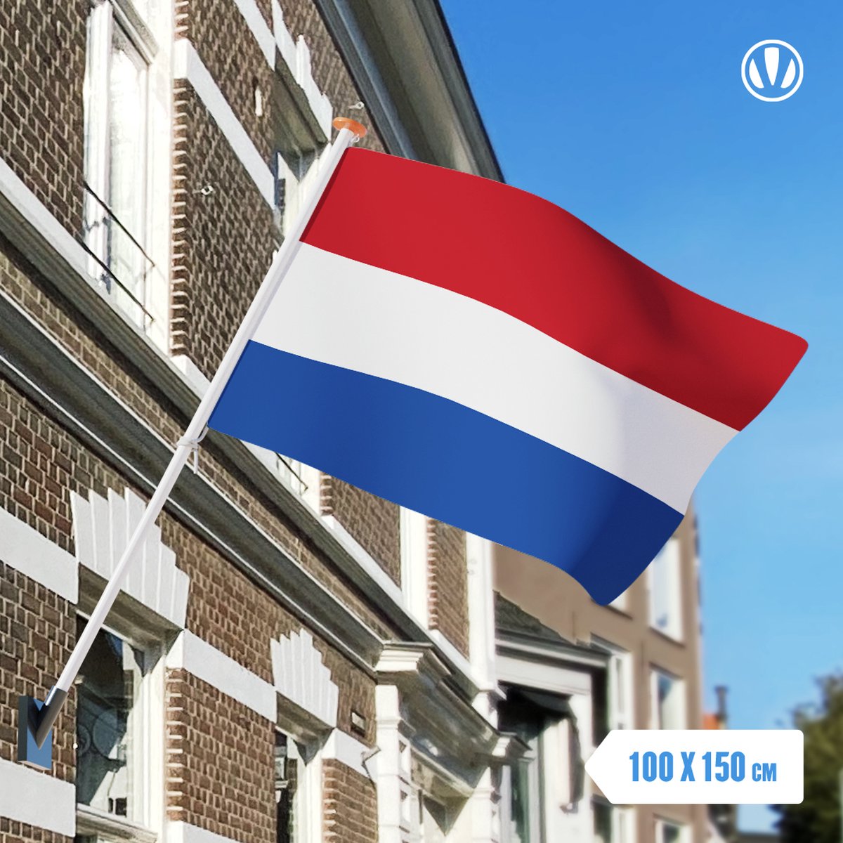 Nederlandse vlag 100x150cm