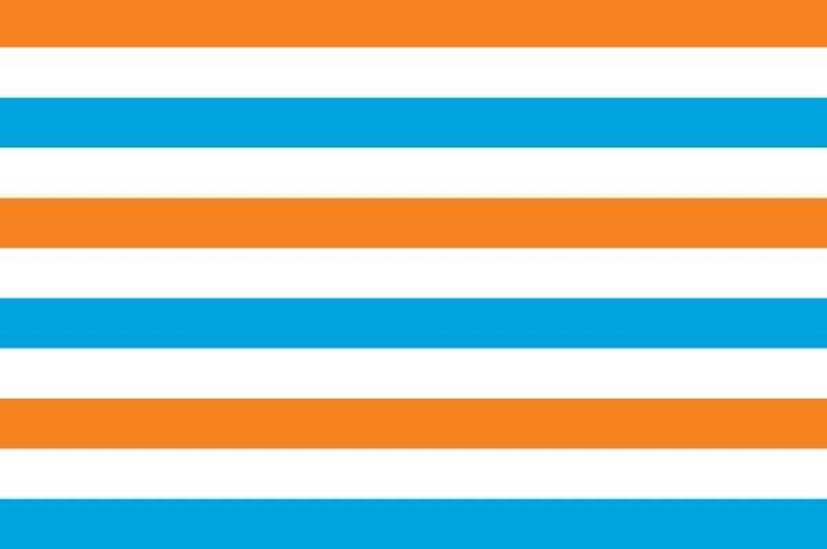 Prinsenvlag oranje wit blauw 120x180cm