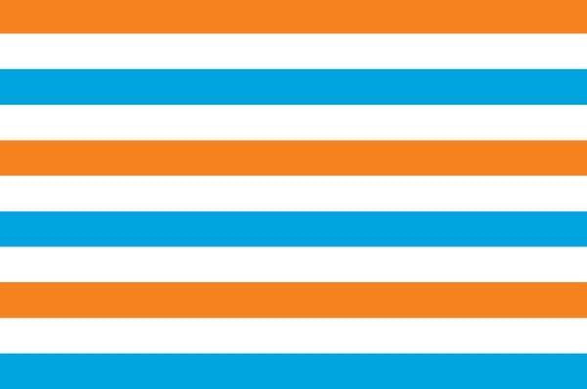 Prinsenvlag oranje wit blauw 70x100cm