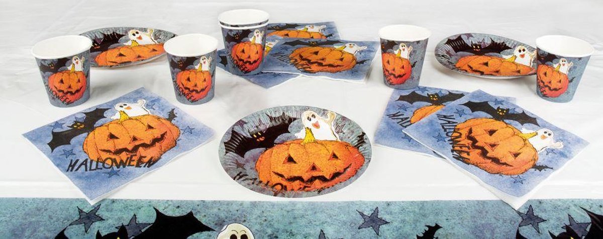 Tafelset Halloween karton 6 stuks