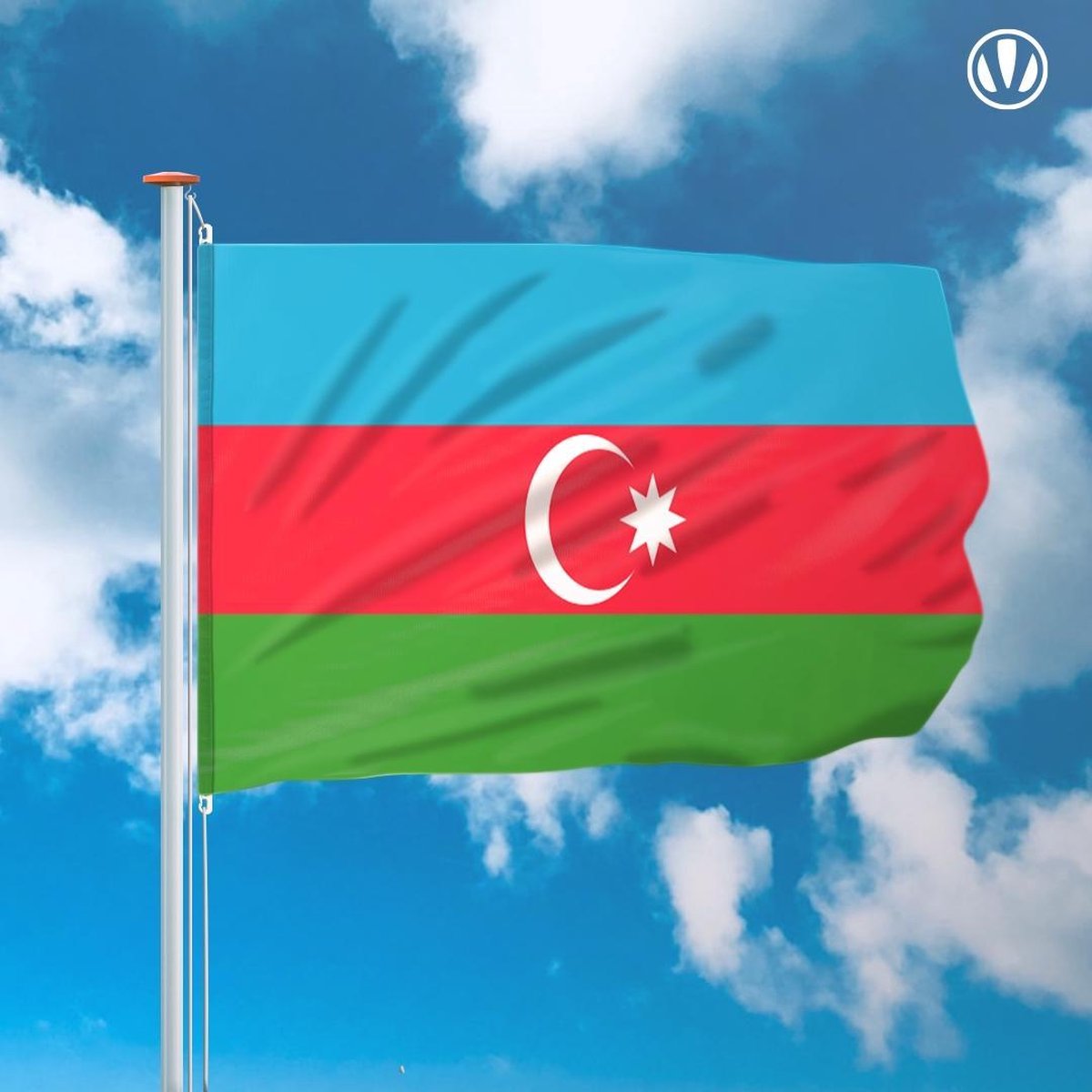 Vlag Azerbeidzjan 150x225cm