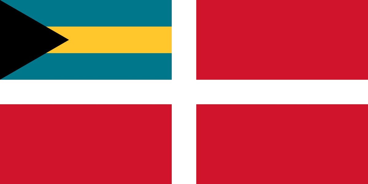 Vlag Bahamas Koopvaardij 100x150cm glanspoly