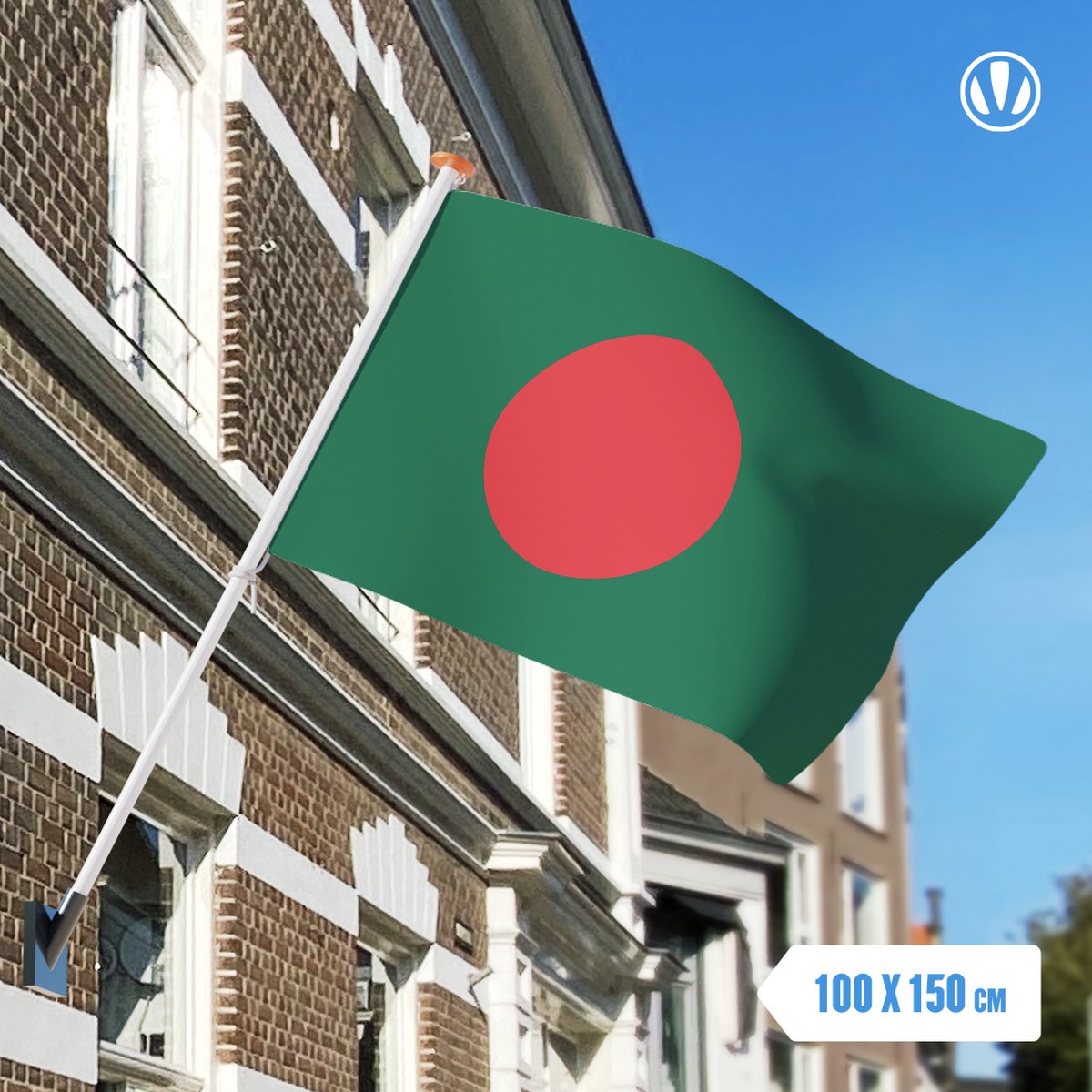 Vlag Bangladesh 100x150cm