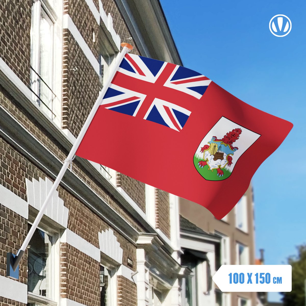 Vlag Bermuda 100x150cm - Glanspoly