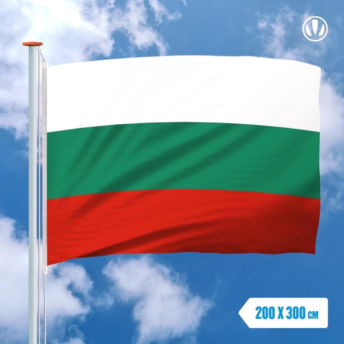 Vlag Bulgarije 200x300cm