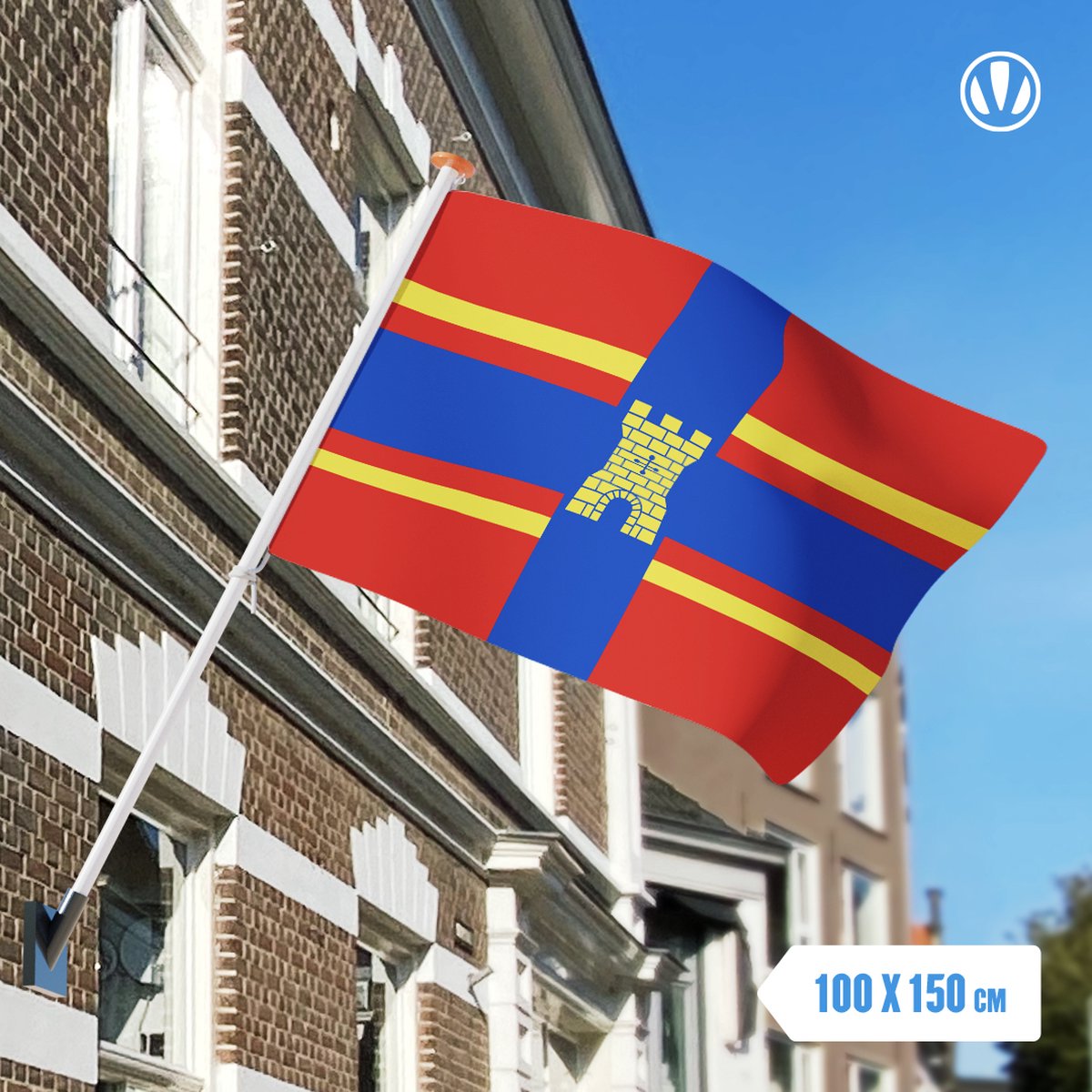 Vlag Coevorden 100x150cm