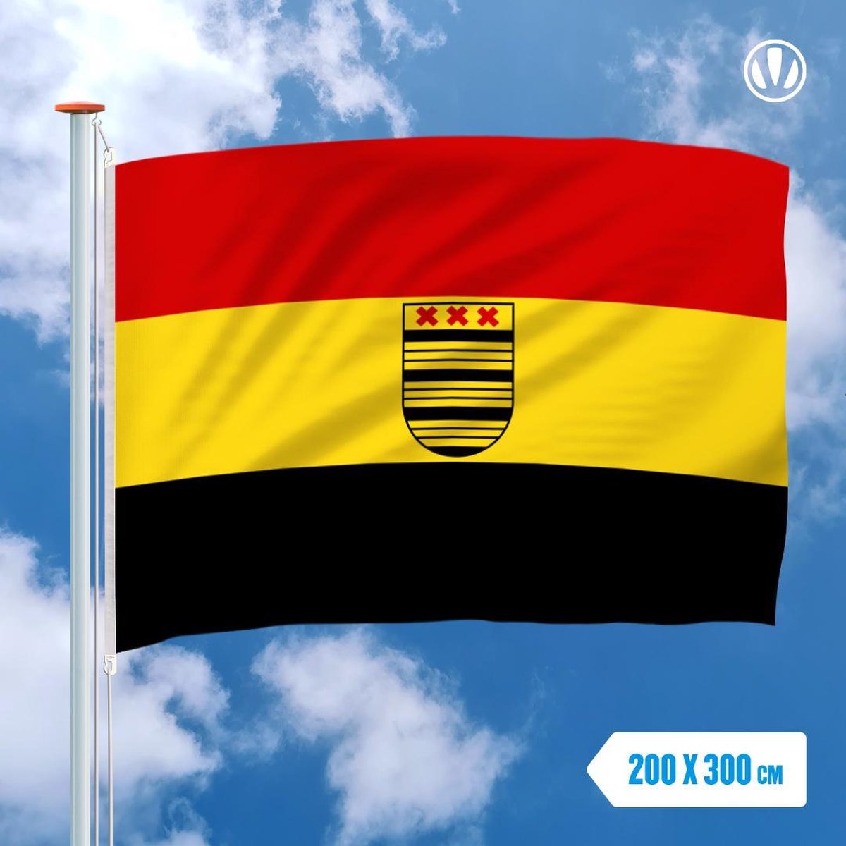 Vlag Deurne 200x300cm