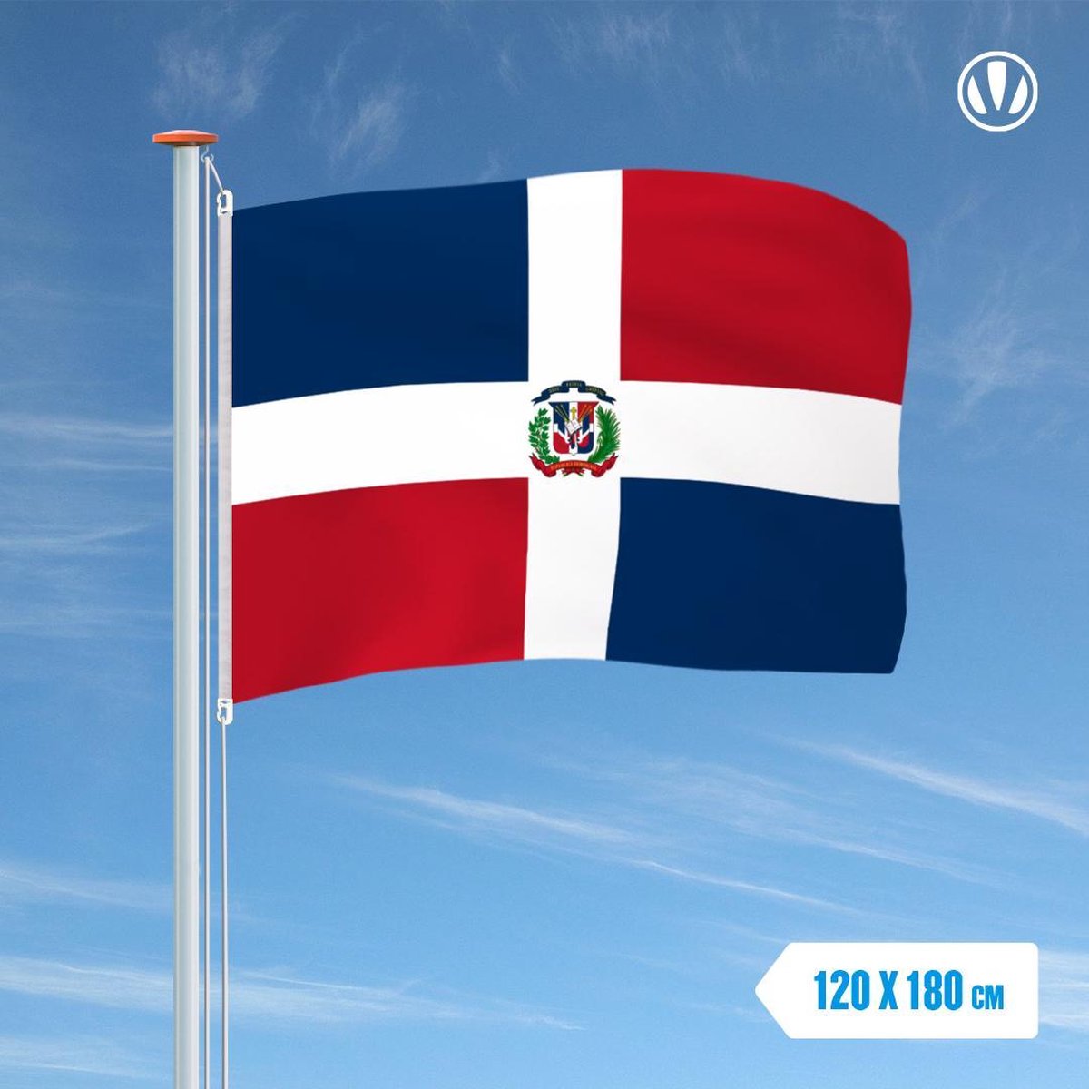 Vlag Dominicaanse Republiek 120x180cm