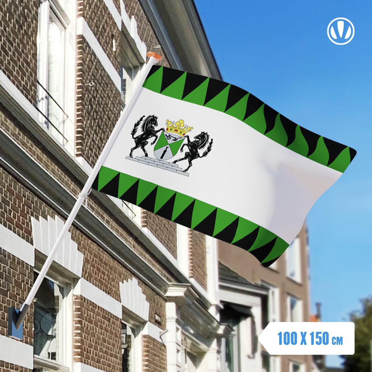 Vlag Emmen 100x150cm