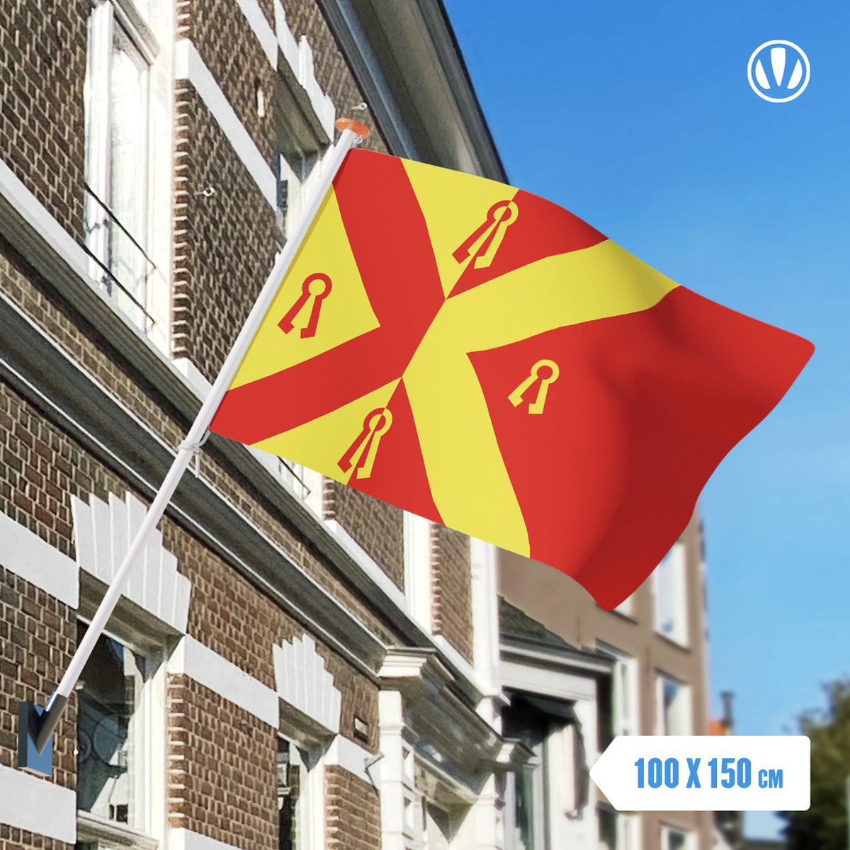 Vlag Gennep 100x150cm