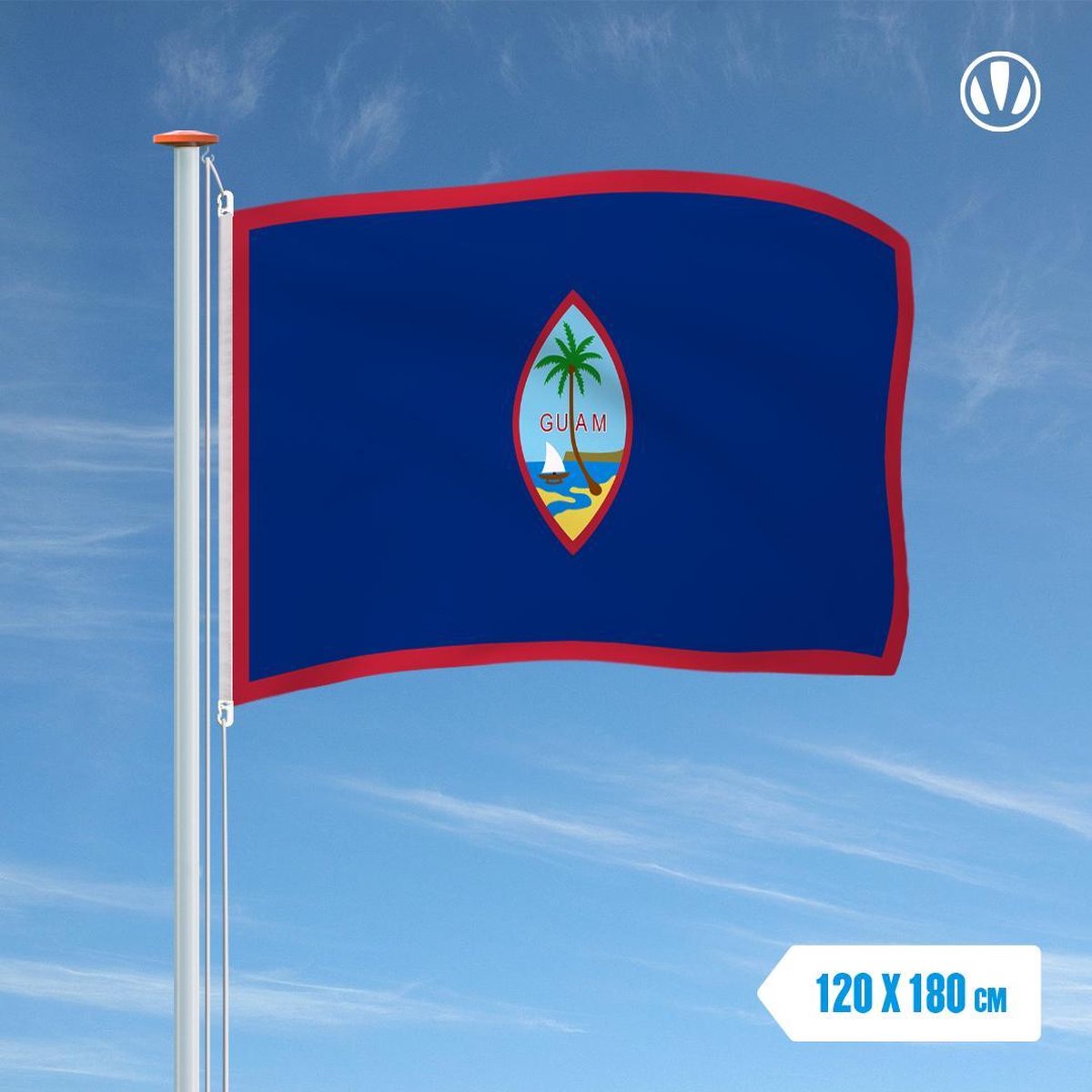 Vlag Guam 120x180cm