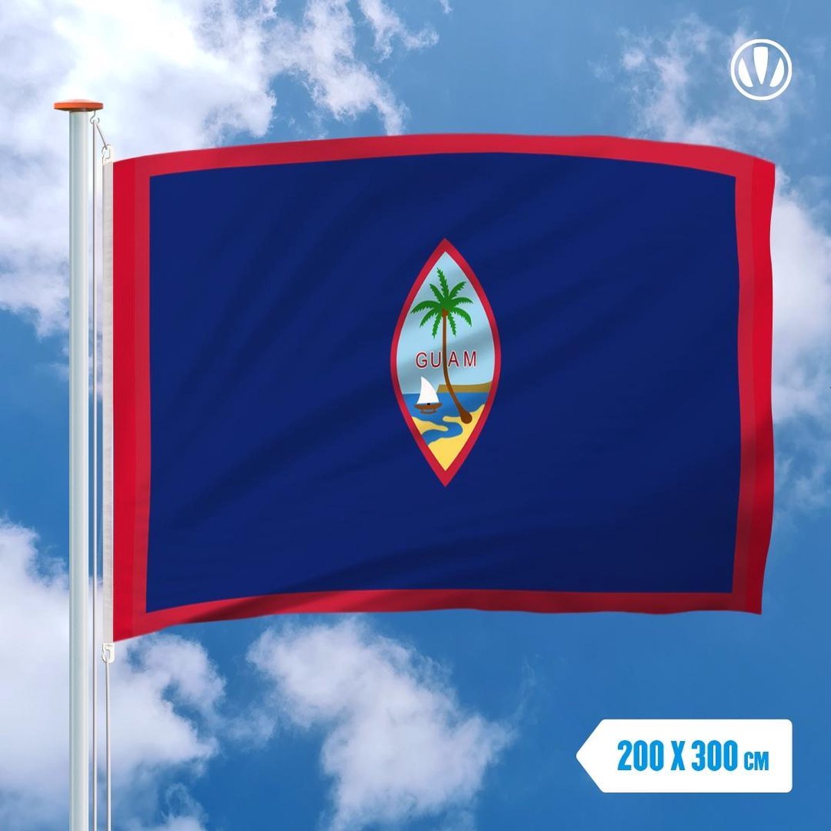 Vlag Guam 200x300cm