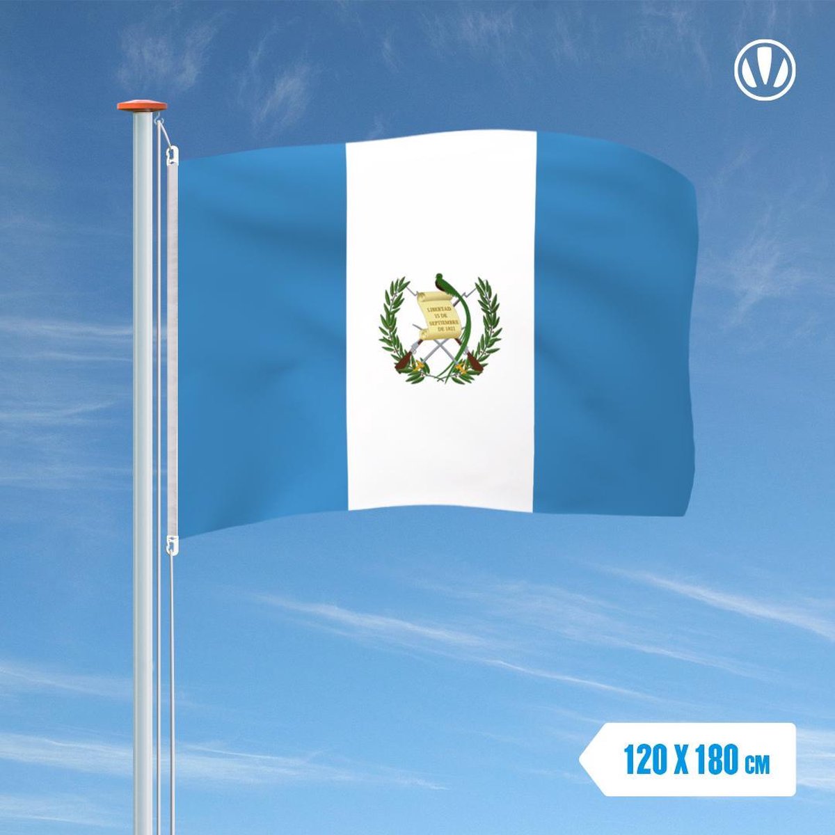 Vlag Guatemala 120x180cm