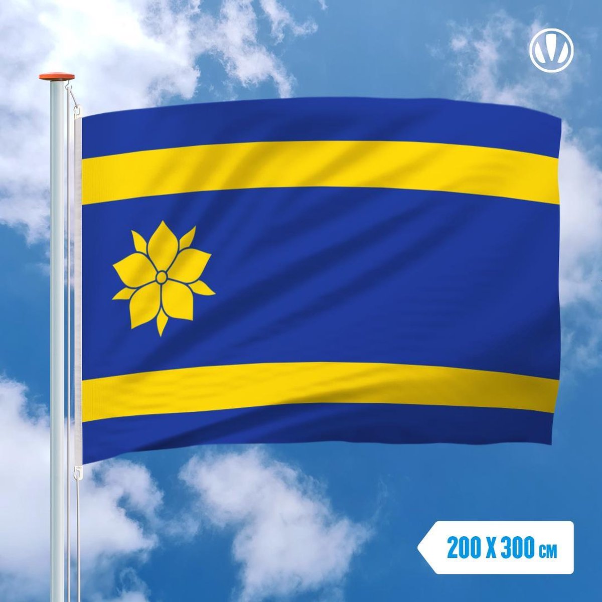 Vlag Hattem 200x300cm