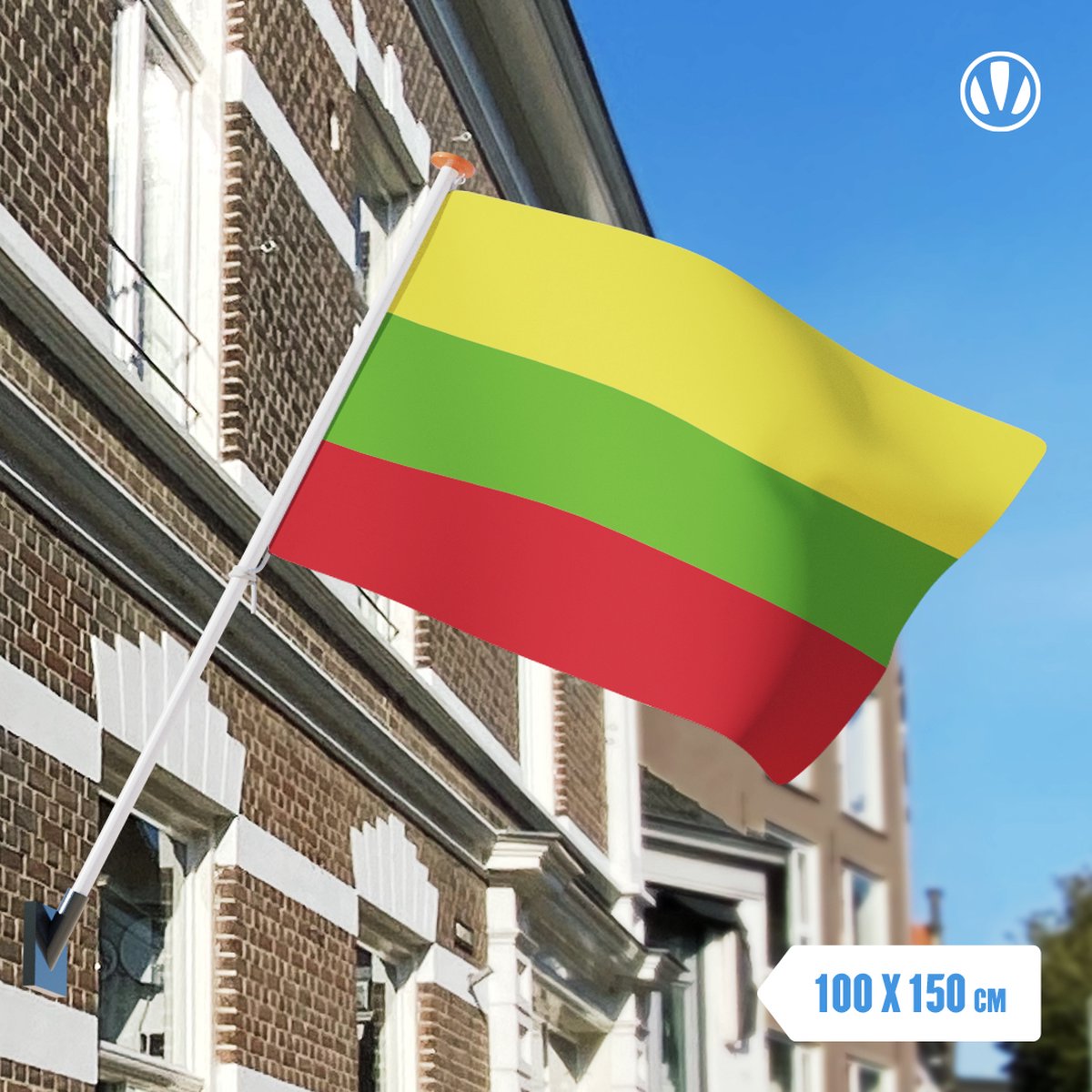 Vlag Hillegom 100x150cm