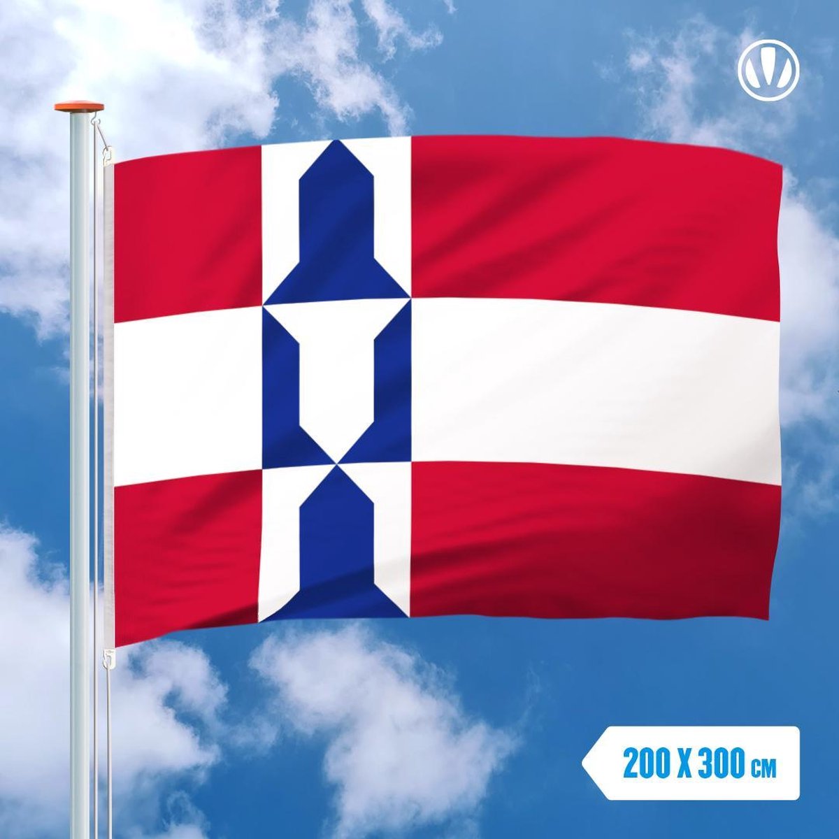 Vlag Houten 200x300cm