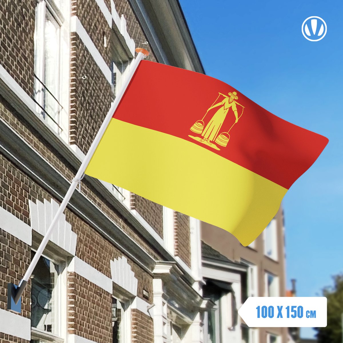 Vlag Huizen 100x150cm