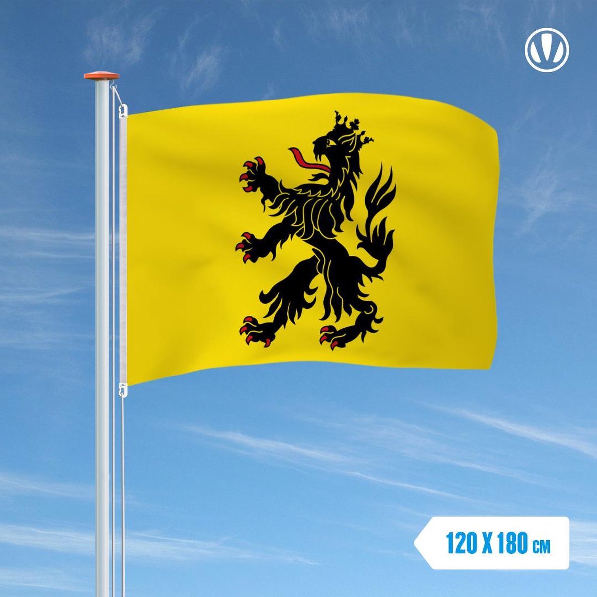 Vlag Hulst 120x180cm