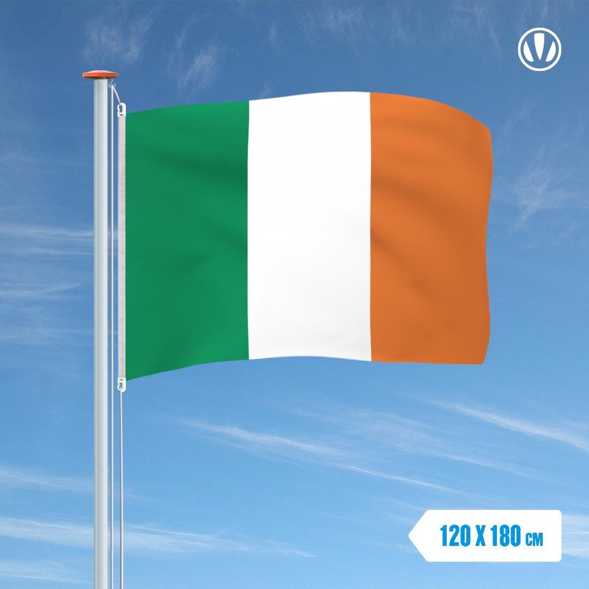 Vlag Ierland 120x180cm