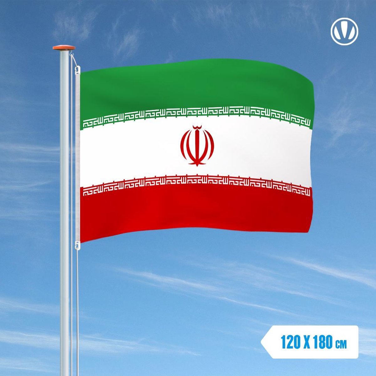 Vlag Iran 120x180cm