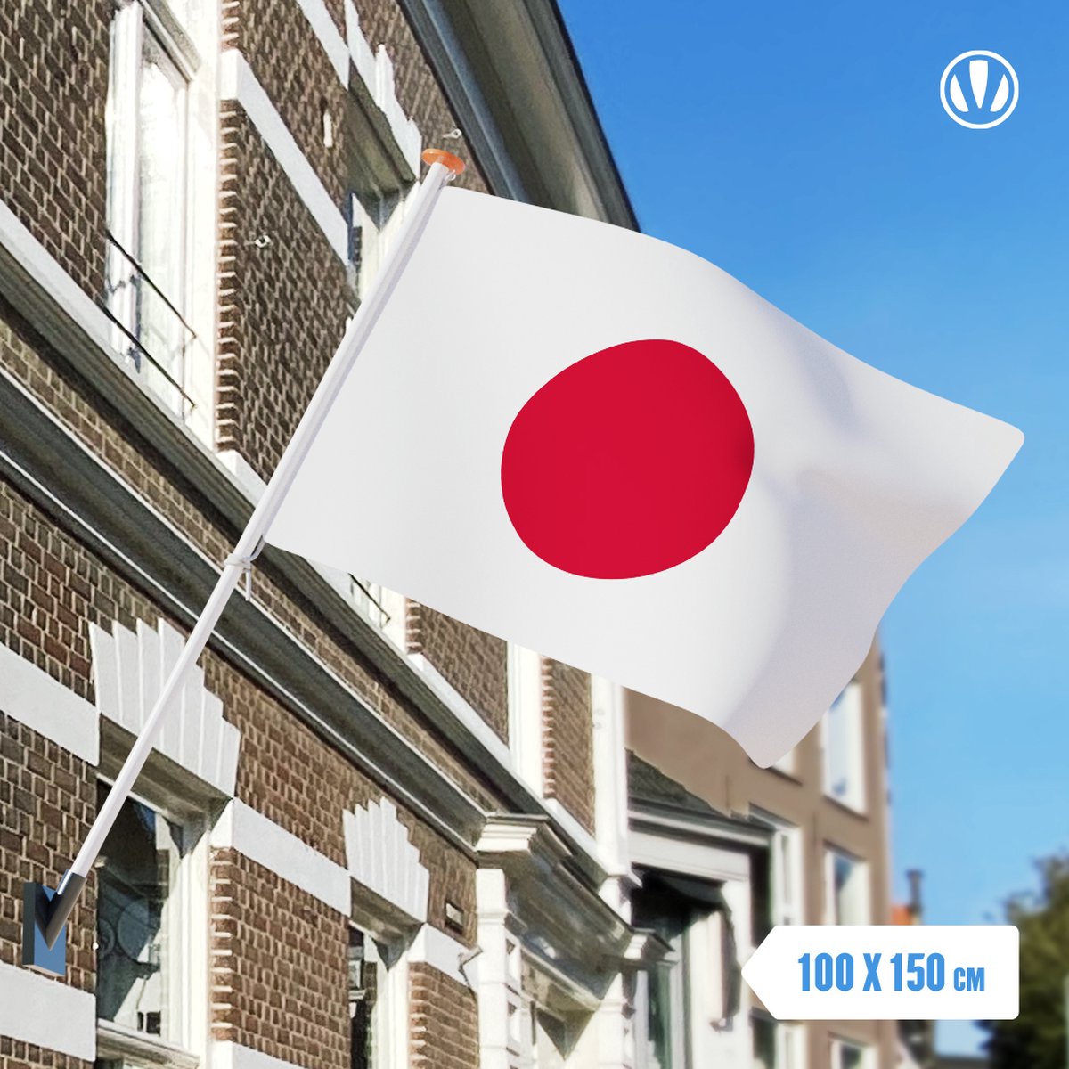 Vlag Japan 100x150cm