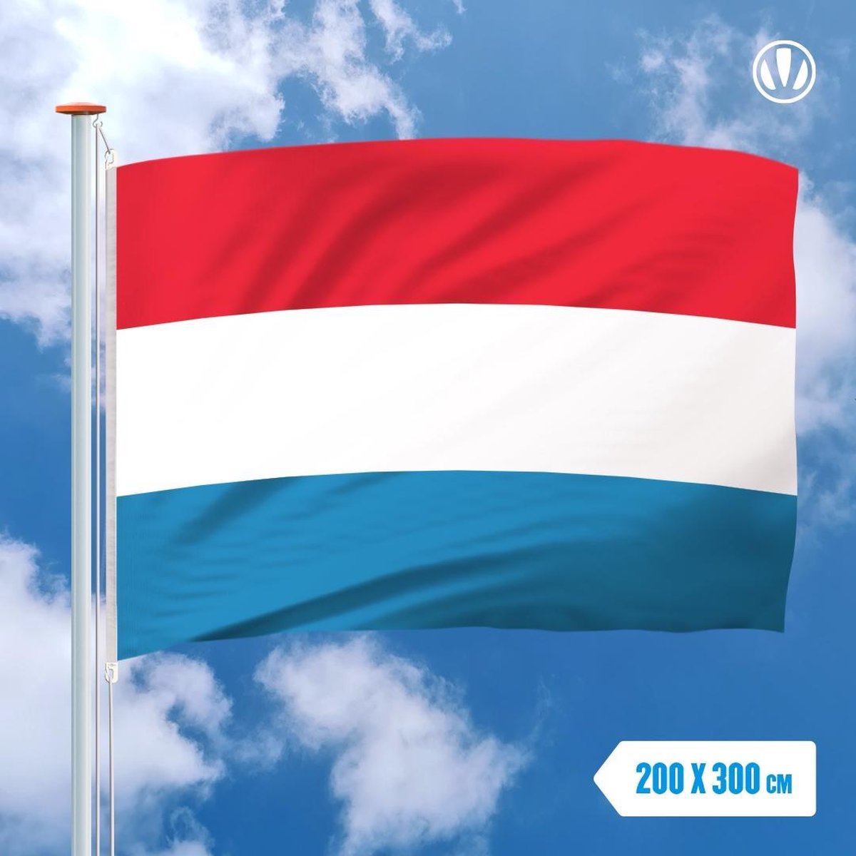 Vlag Luxemburg 200x300cm