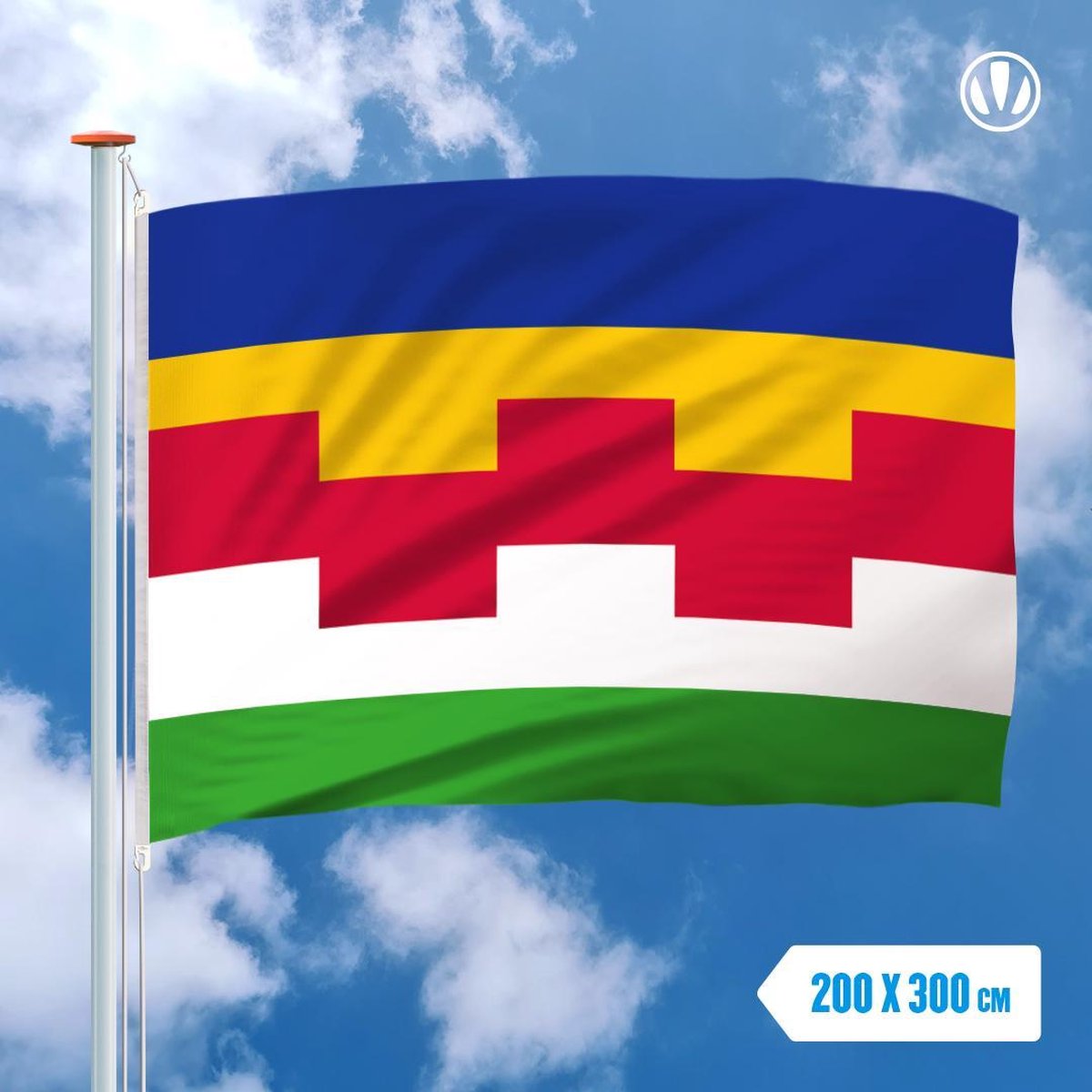 Vlag Maasdriel 200x300cm