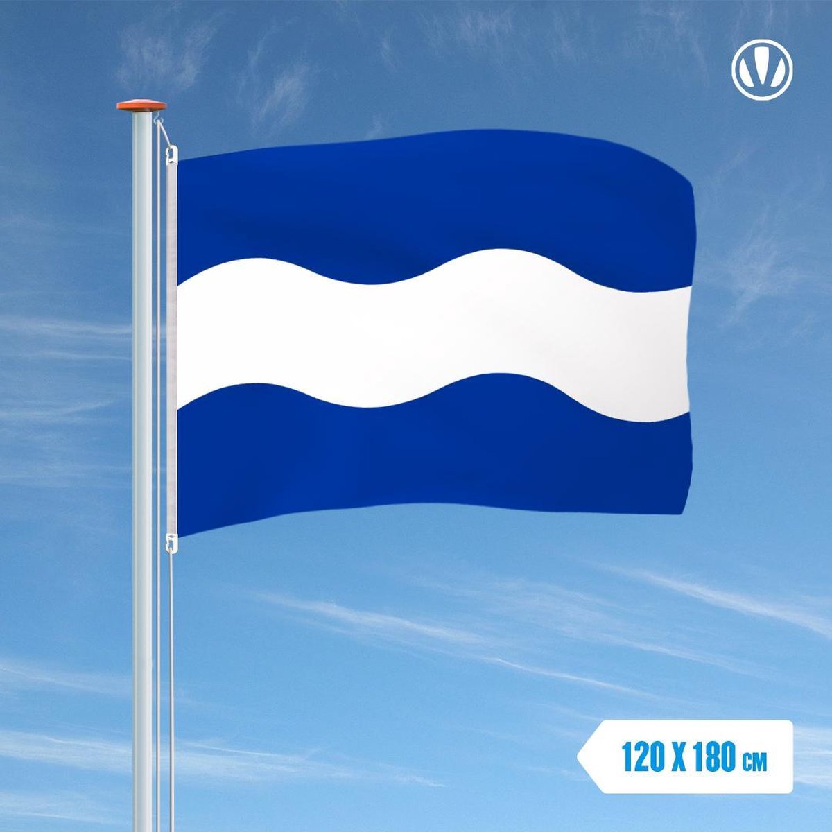 Vlag Maassluis 120x180cm