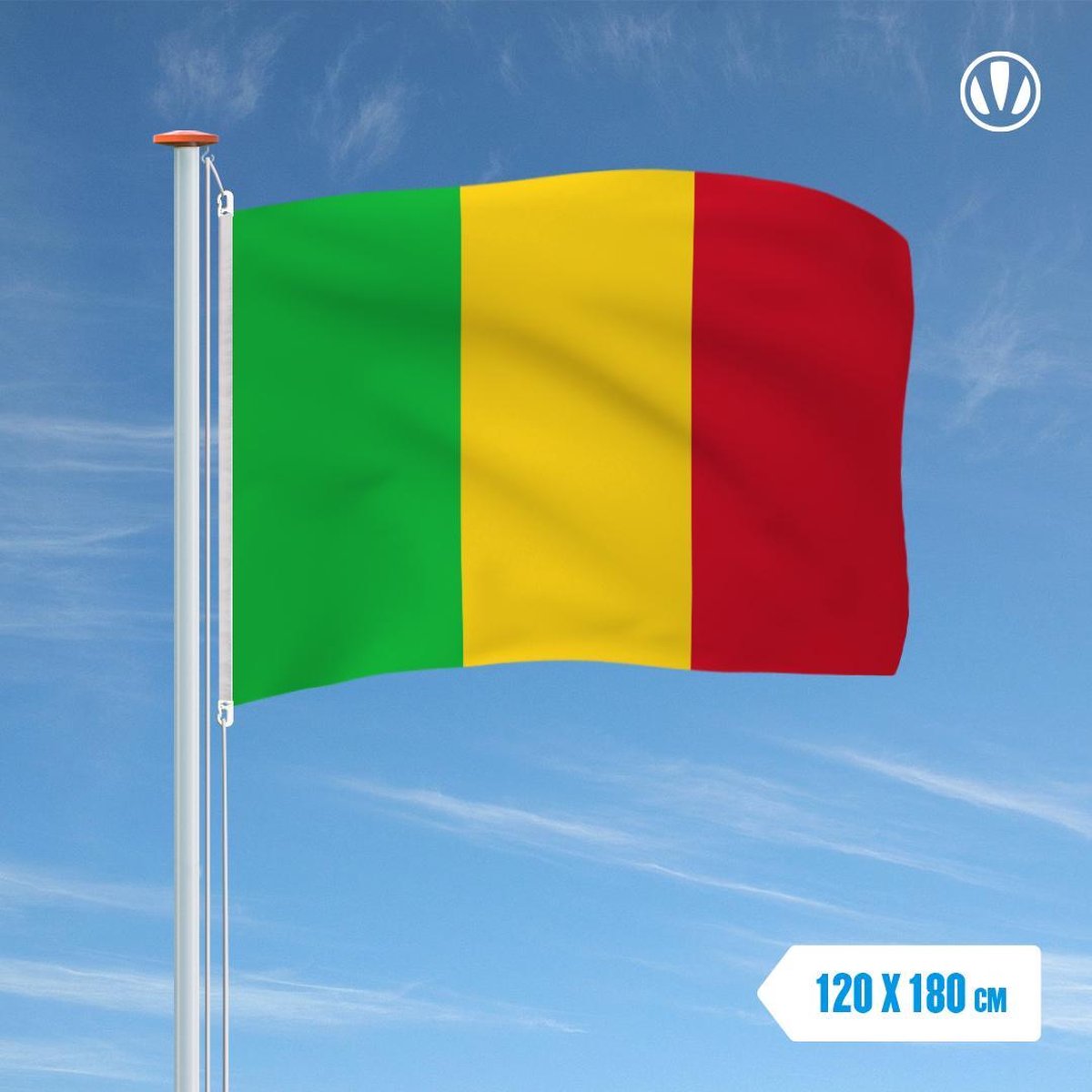 Vlag Mali 120x180cm