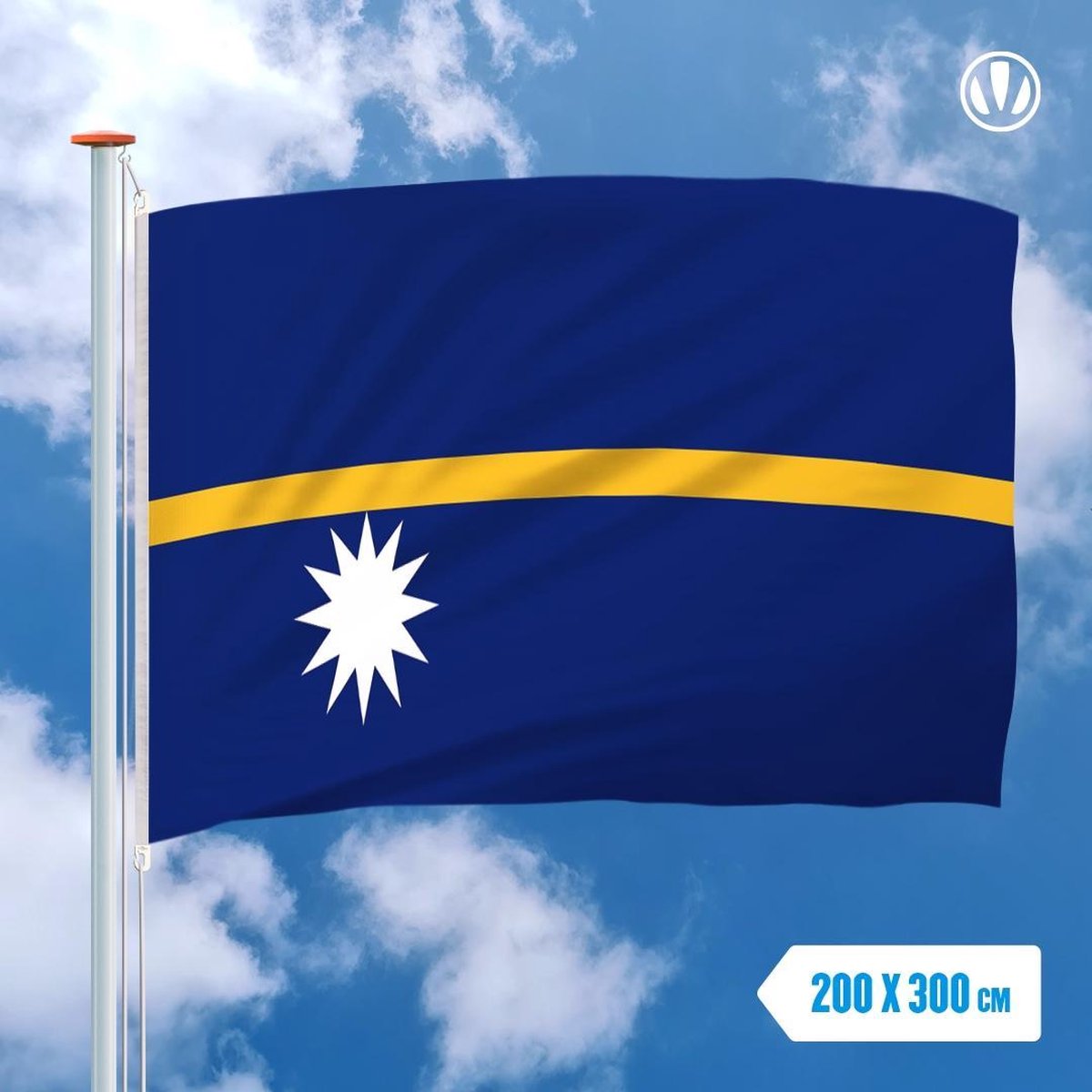 Vlag Nauru 200x300cm