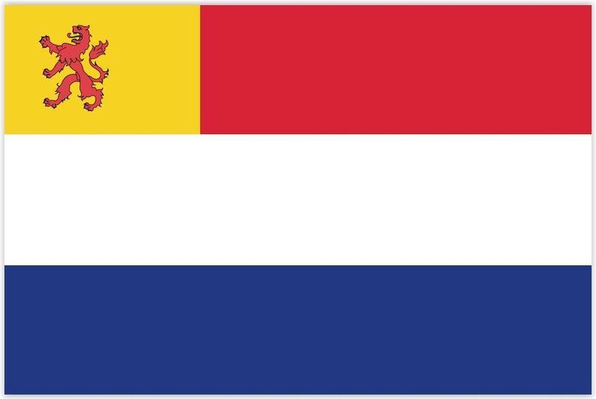 Vlag Nederland met inzet Zuid-Holland 150x225cm