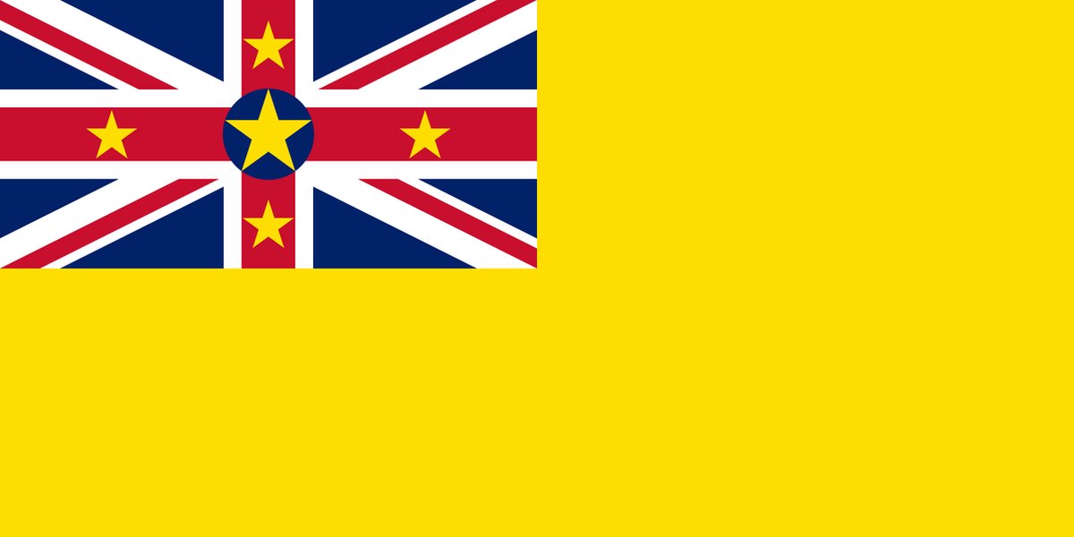 Vlag Niue 30x45cm