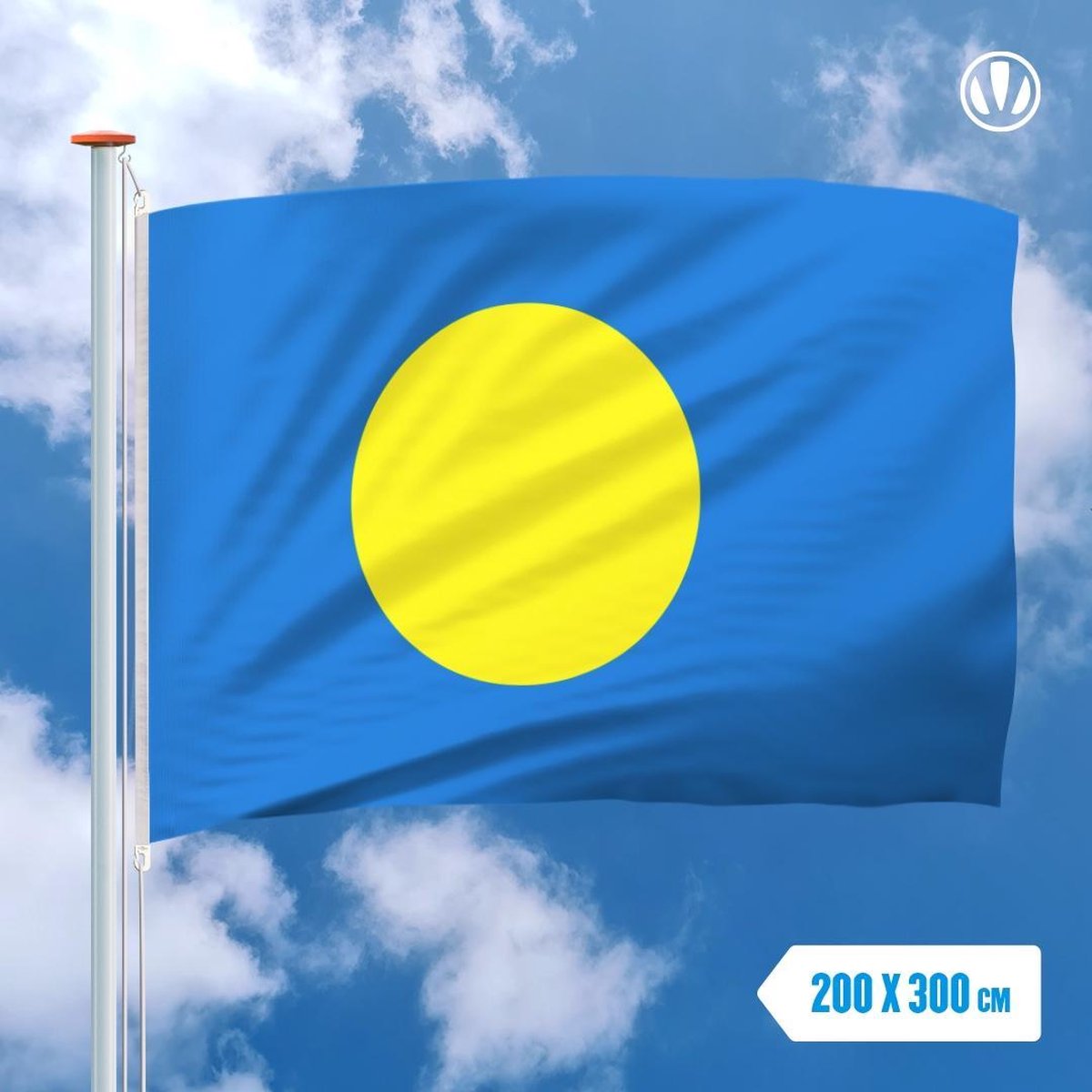 Vlag Palau 200x300cm