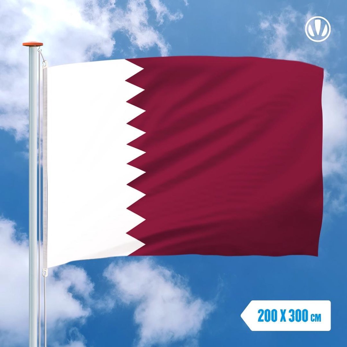 Vlag Qatar 200x300cm