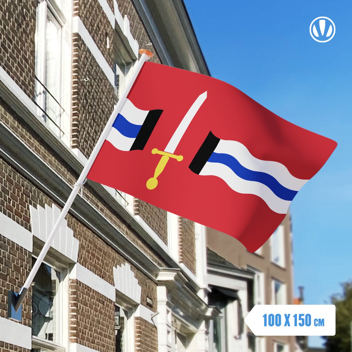 Vlag Reimerswaal 100x150cm