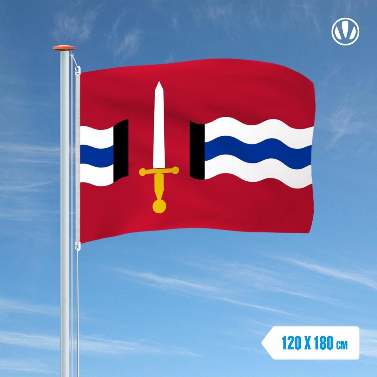 Vlag Reimerswaal 120x180cm