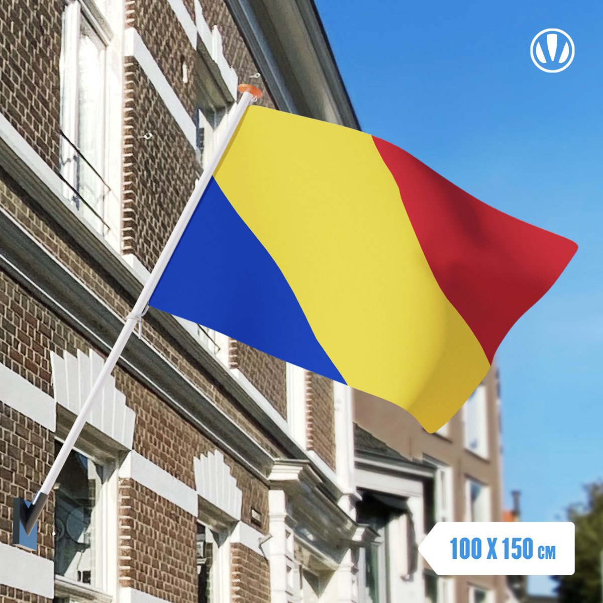 Vlag Rheden 100x150cm